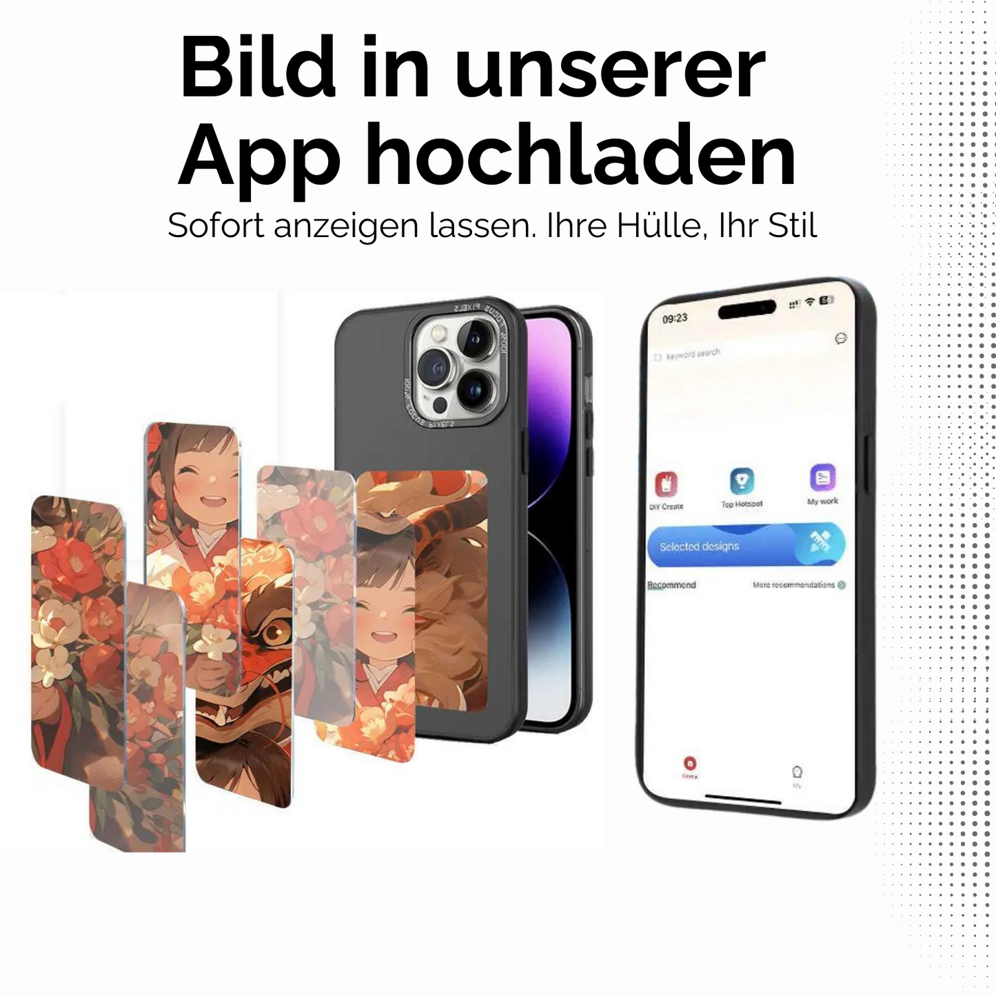 Ink-Show™ phone case with display